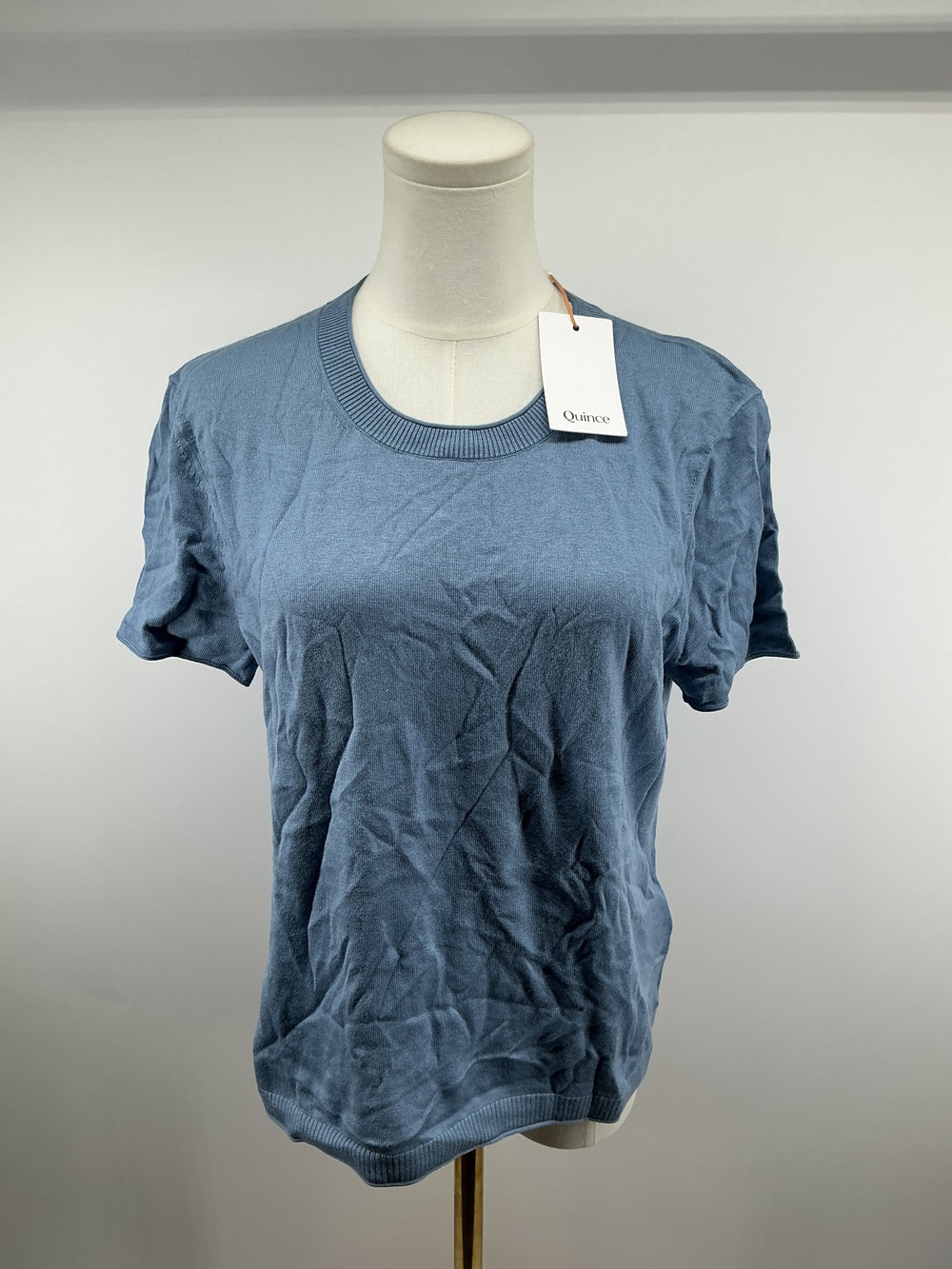 Lightweight Cotton Cashmere Relaxed Sweater Tee